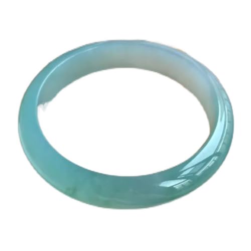 zhuBAOHE Natürliches Myanmar Jade Armband Damen Eisklebriger Samen Grün Schwimmende Blume Jade Armband für Tochter Abschlussgeschenk,Grün,54mm von zhuBAOHE