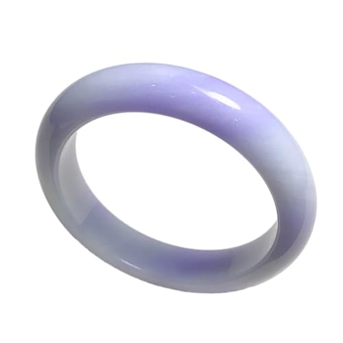 zhuBAOHE Natürliches violettes Jade-Armband für Frauen, Männer, Teenager, Perlenarmbänder, Glück, Reichtum, Wohlstand, Unisex, Edelstein-Schutzarmband,Lila,54mm von zhuBAOHE