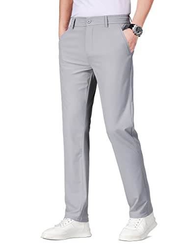 ziilay Golfhose Herren Lang Jogginghose Sporthose Sweathose leichte Sommerhose Vier-Wege Stretch 8299bLGY36W30L von ziilay