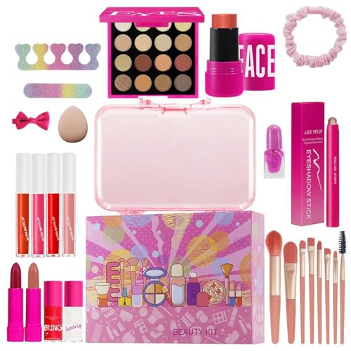 Makeup Kit, 26 Pieces Eyeshadow Lip Gloss Set, Makeup Brush Cosmetics Collection, Smudge Proof Beauty Products Perfect for Stage, Theater, Photoshoot, Travel, and Performances Makeup Kit, 26 Pieces Eyeshadow Lip Gloss Set, Makeup Brush Cosmetics Collection, Smudge Proof Beauty Products Perfect for Stage, Theater, Photoshoot, Travel, and Performances von zwxqe